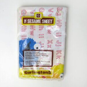 Vintage Sesame Street Alphabet Pillowcase